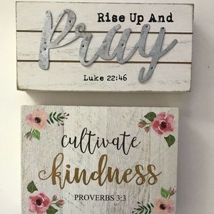Christian Inspirational Quote Signs